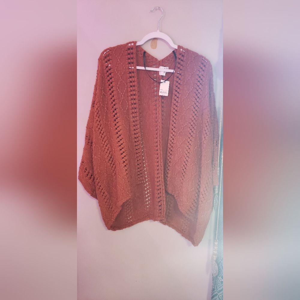Sonoma sweater, burnt orange, one size fits all